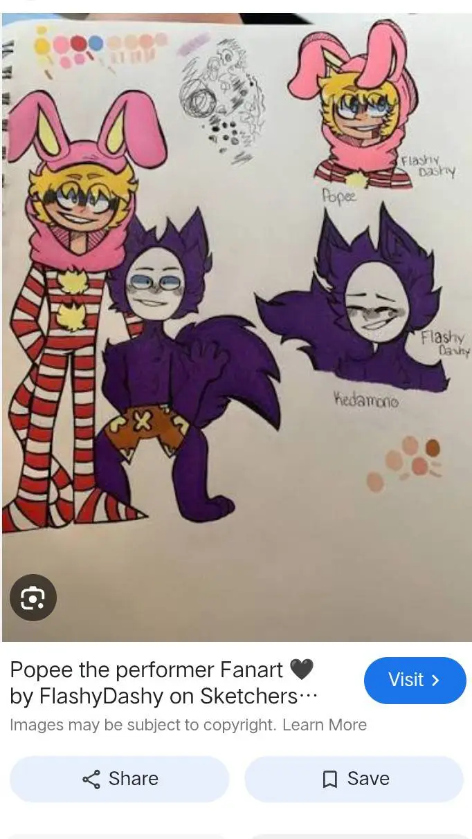 ai character: Popee the peformer background