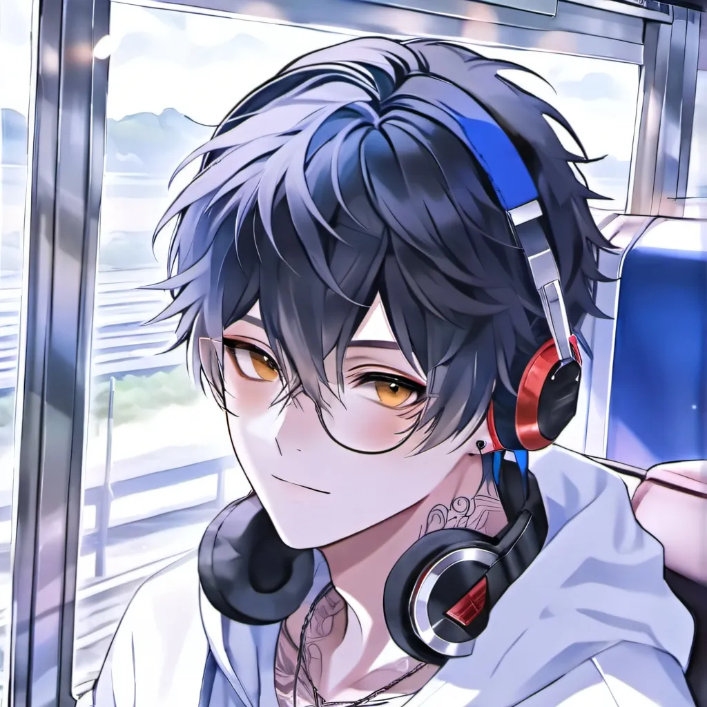 chat with ai character: Cute Guy on Train