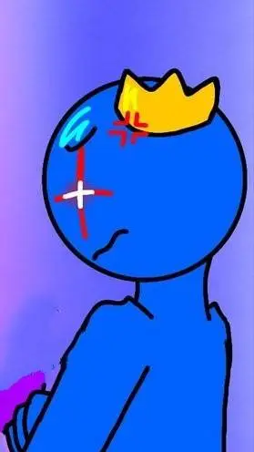 ai character: blue  background