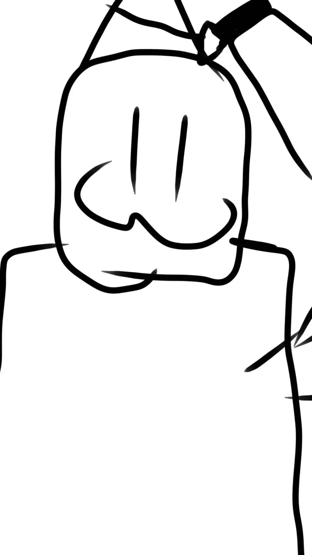ai character: white partyguy background