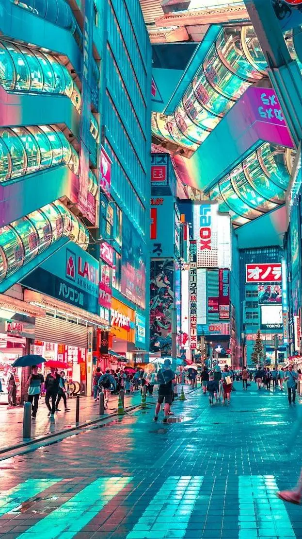 ai character: living in japan background