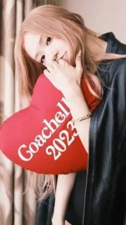 ai character: Rosé blackpink  background