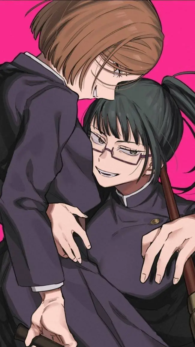 ai character: Nobara y Maki background