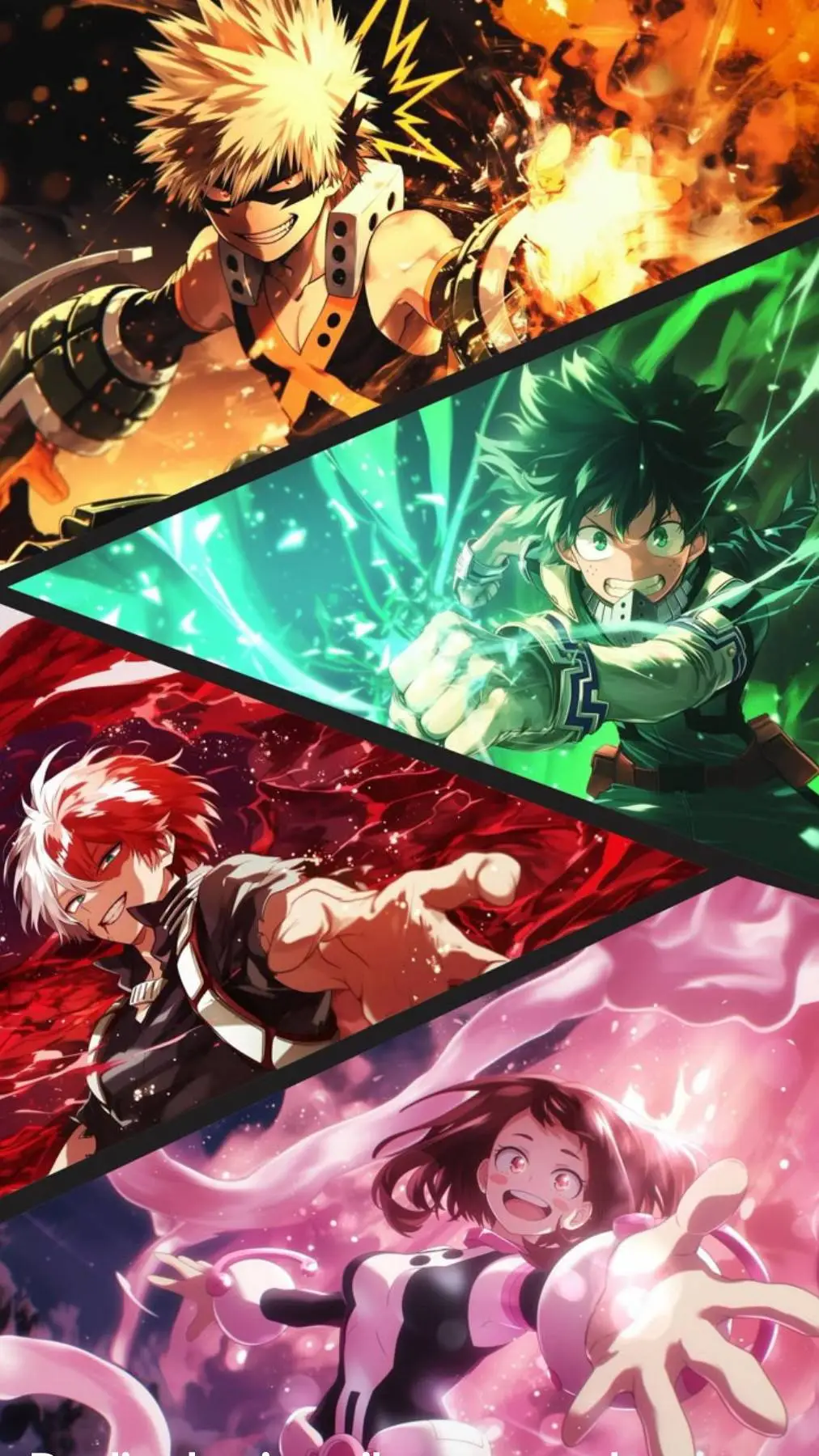 ai character: PELEAS DEL AÑO MHA background