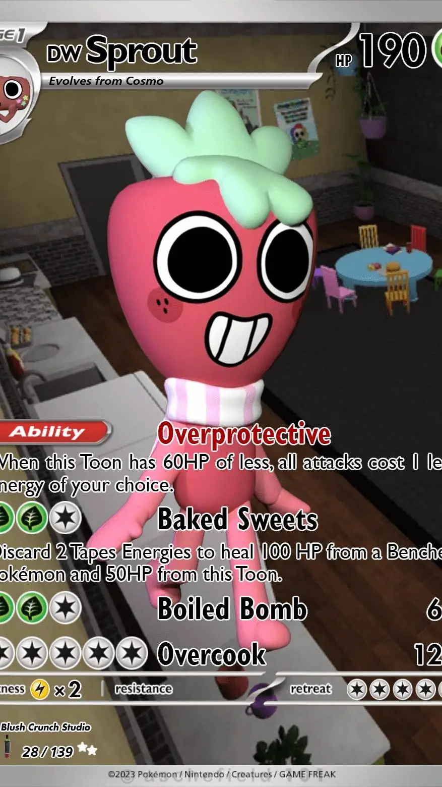 ai character: sprout (crush)  background