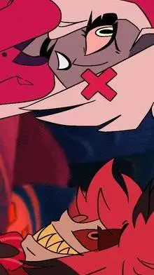 ai character: Alastor X Vaggie  background