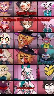 ai character: Hazbin hotel squid background