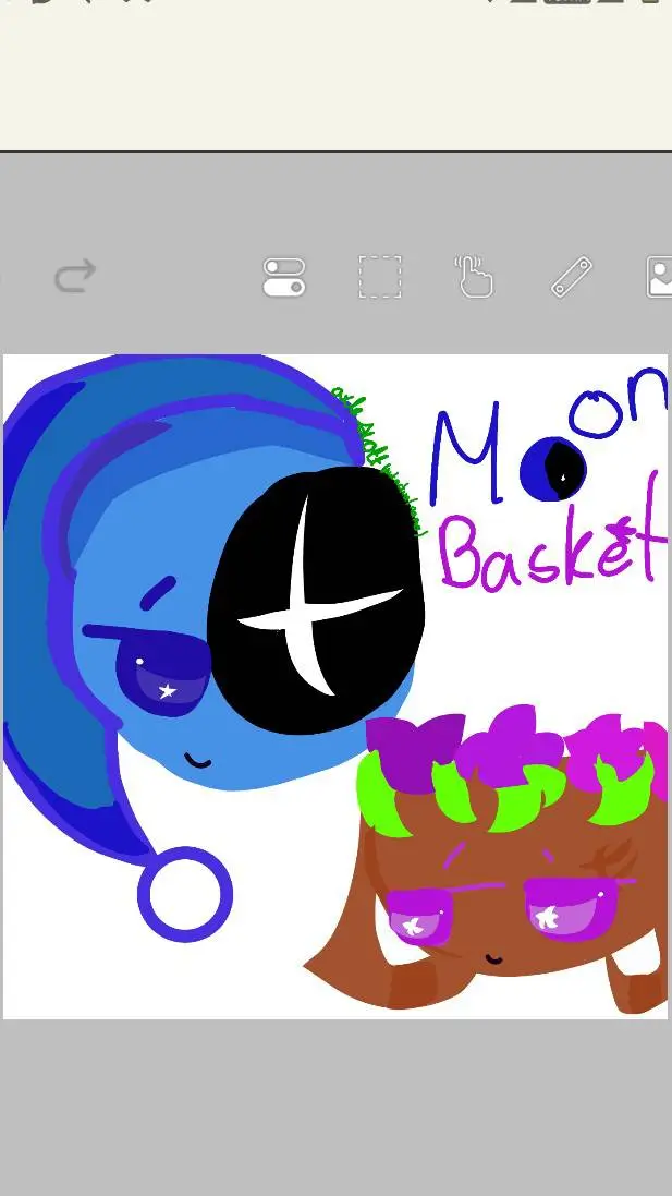 ai character: M🌘onBasket🌺 background
