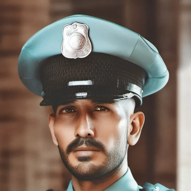 chat with ai character: policía 