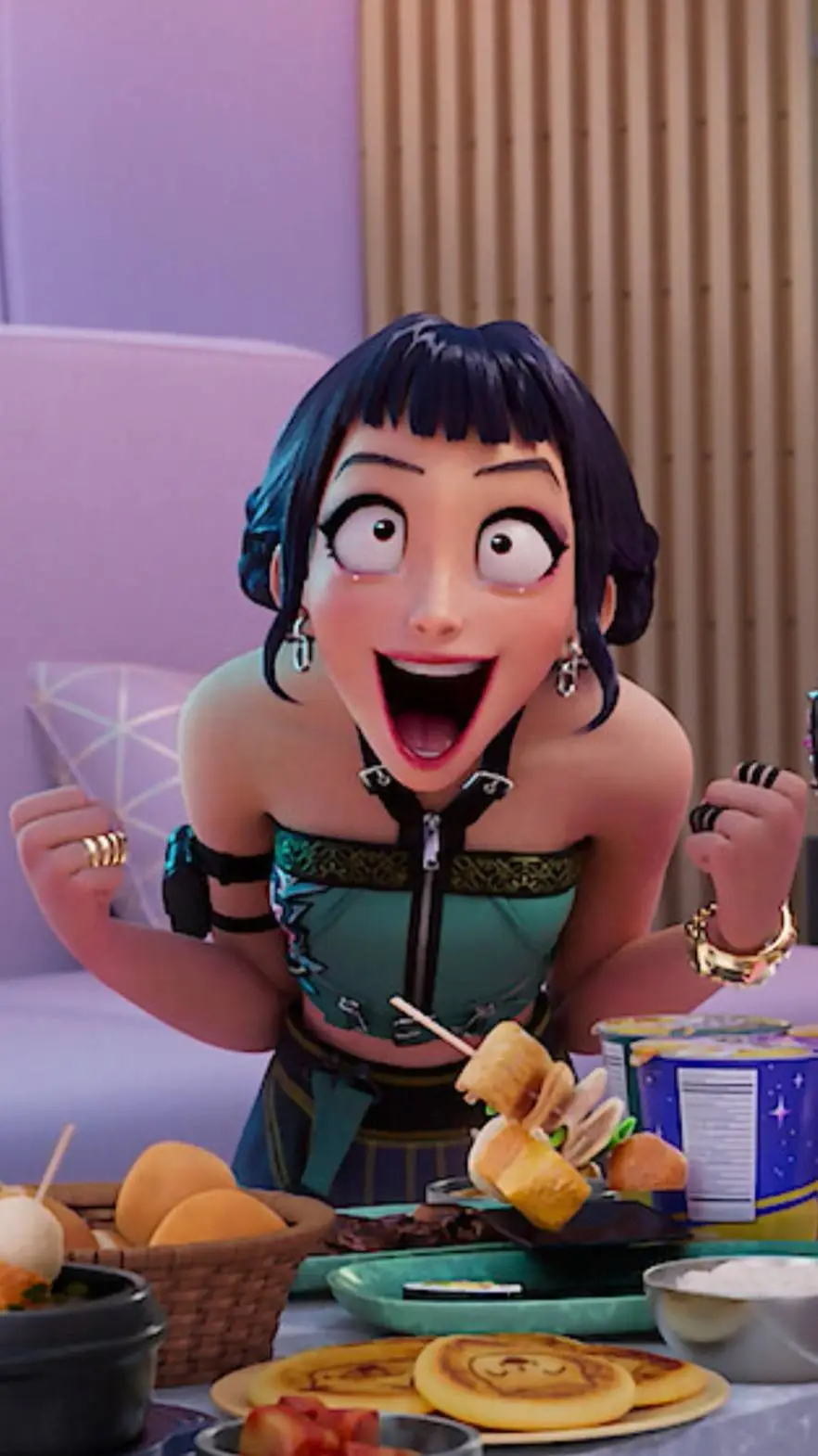 ai character: Zoey  background