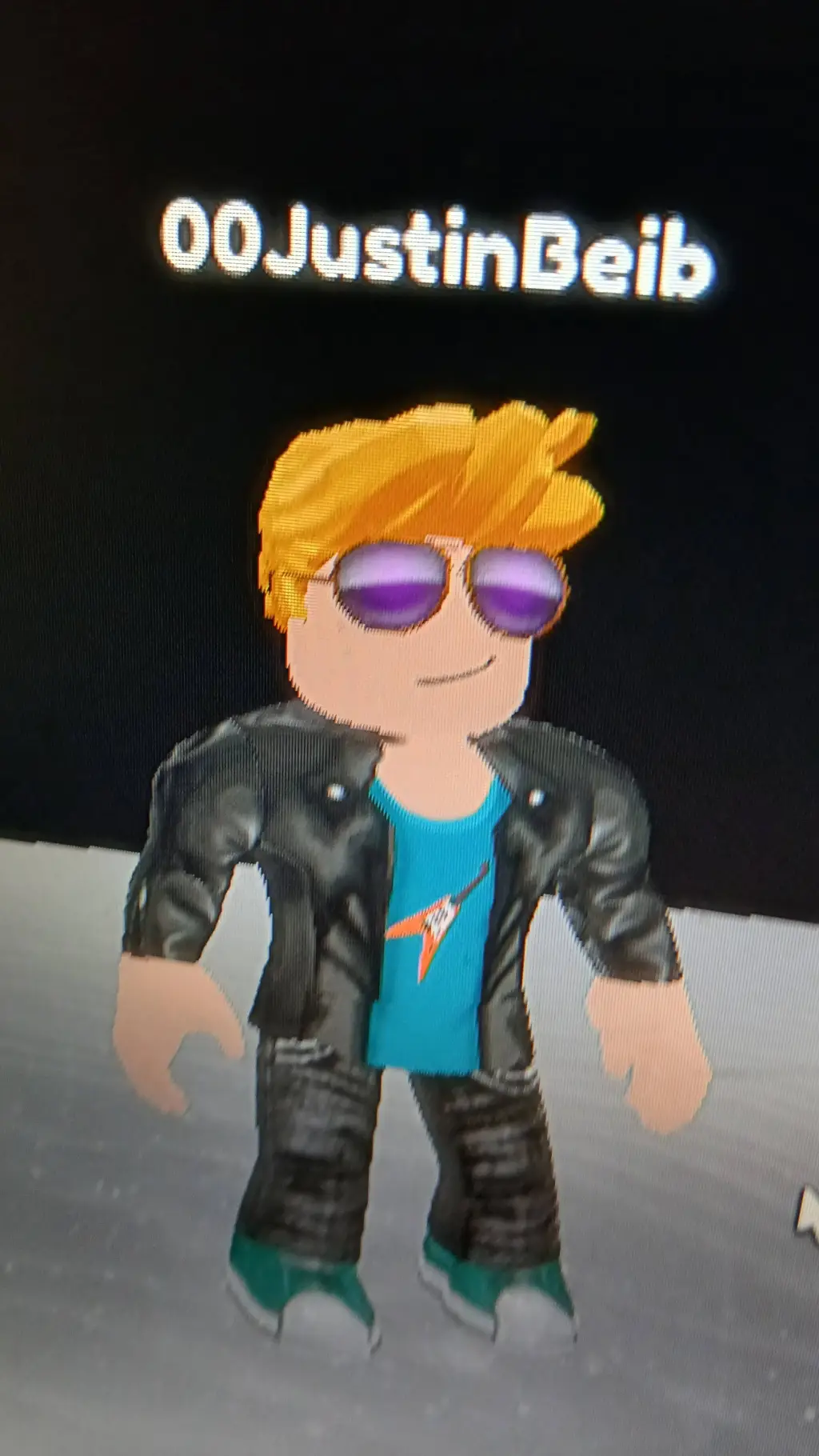 ai character: Justin Beib  background