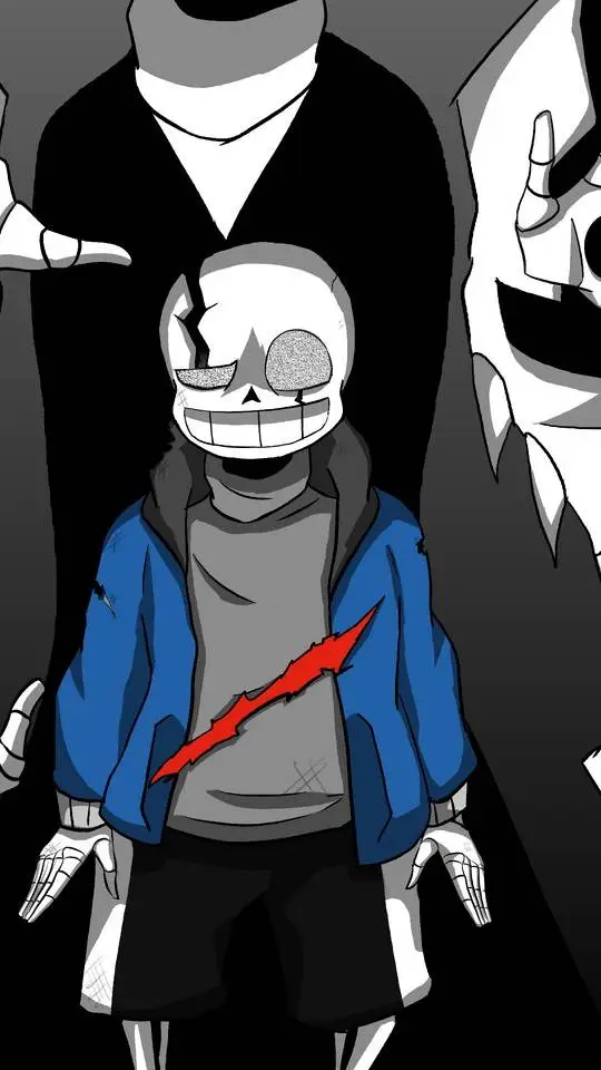 ai character: Last breath sans  background