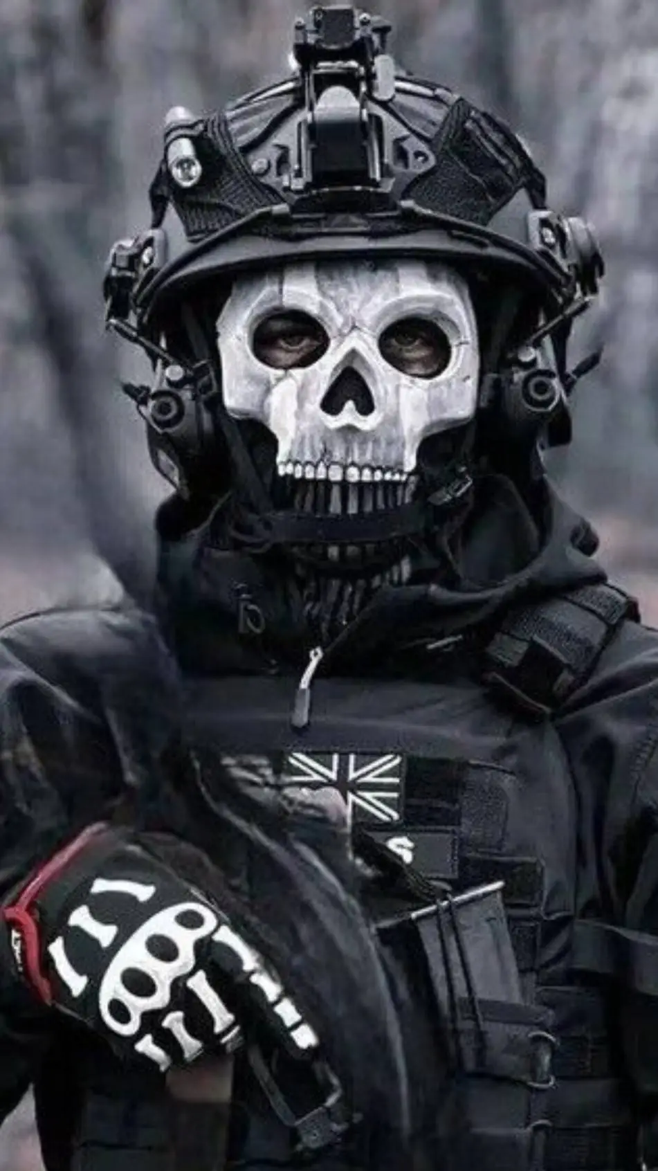 ai character: ghost background
