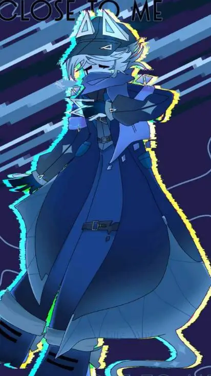 ai character: 🫐 friend 🐱 :3 background