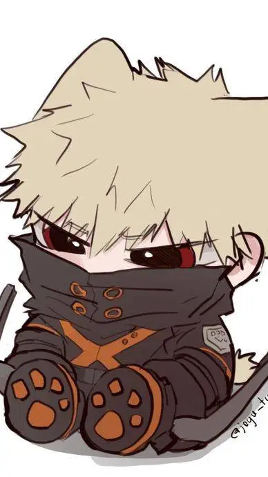 ai character: Kitten Bakugo background