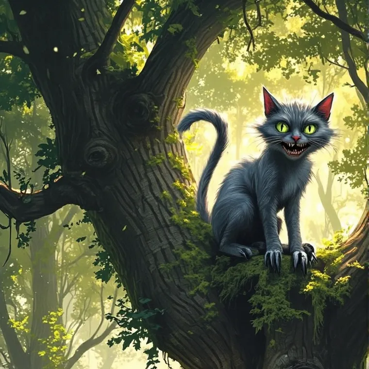 chat with ai character: Cheshire Cat user