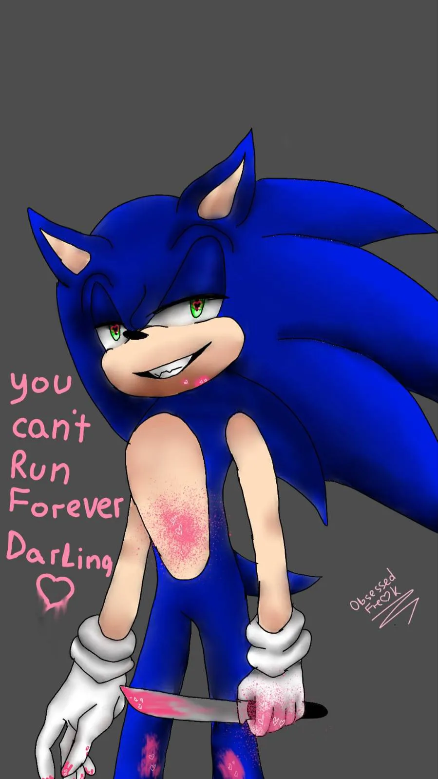 ai character: Yandere sonic.exe background