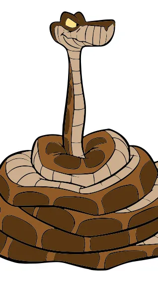 ai character: Kaa the python  background