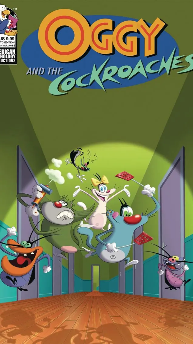 ai character: Oggy&DaCockroaches background