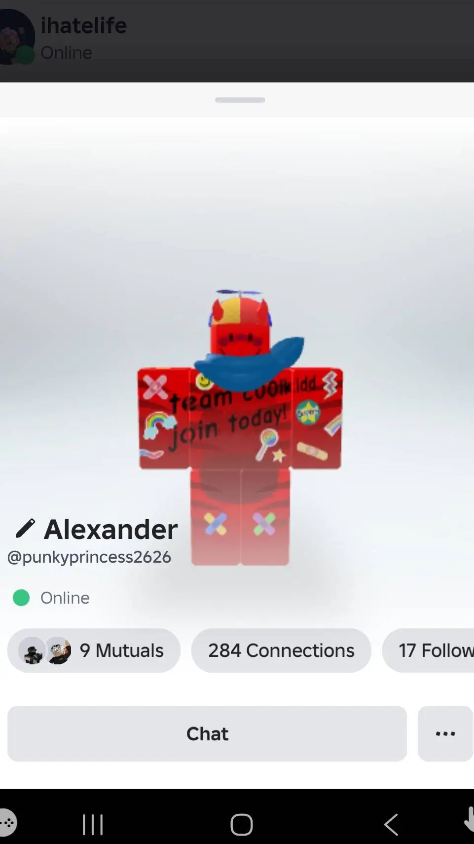 ai character: Alexander  background