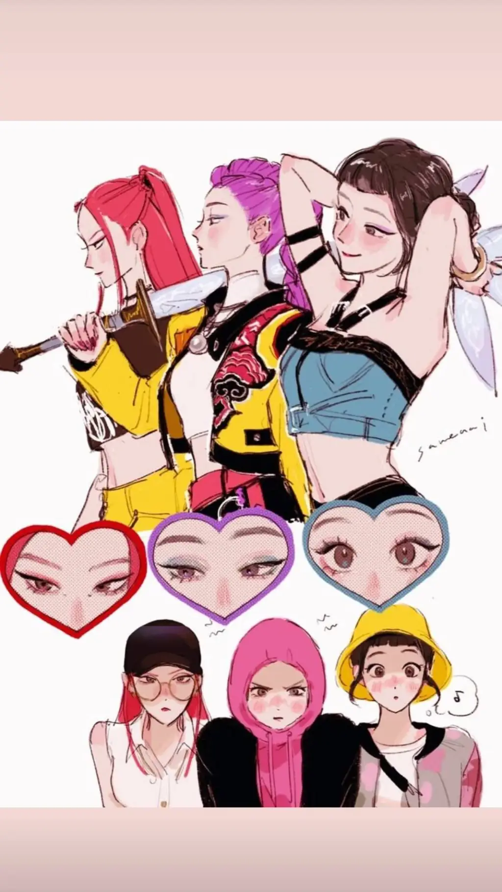 ai character: HUNTR/X new member background