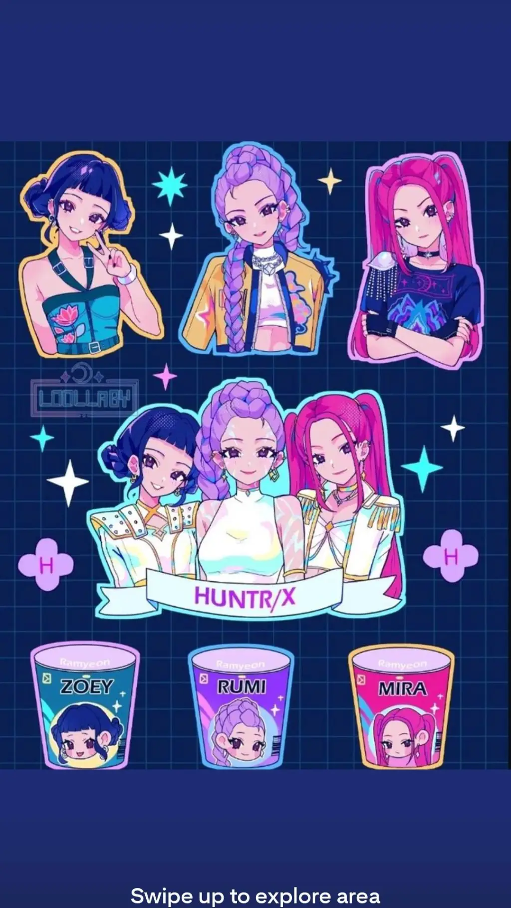 ai character: Huntr/x as moms?! background