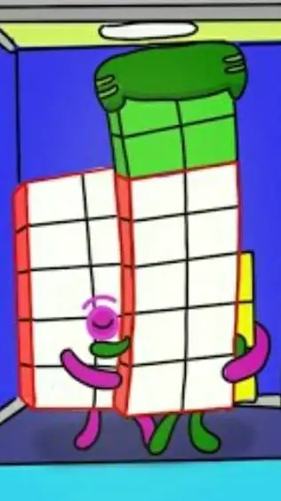 ai character: school numberblock background