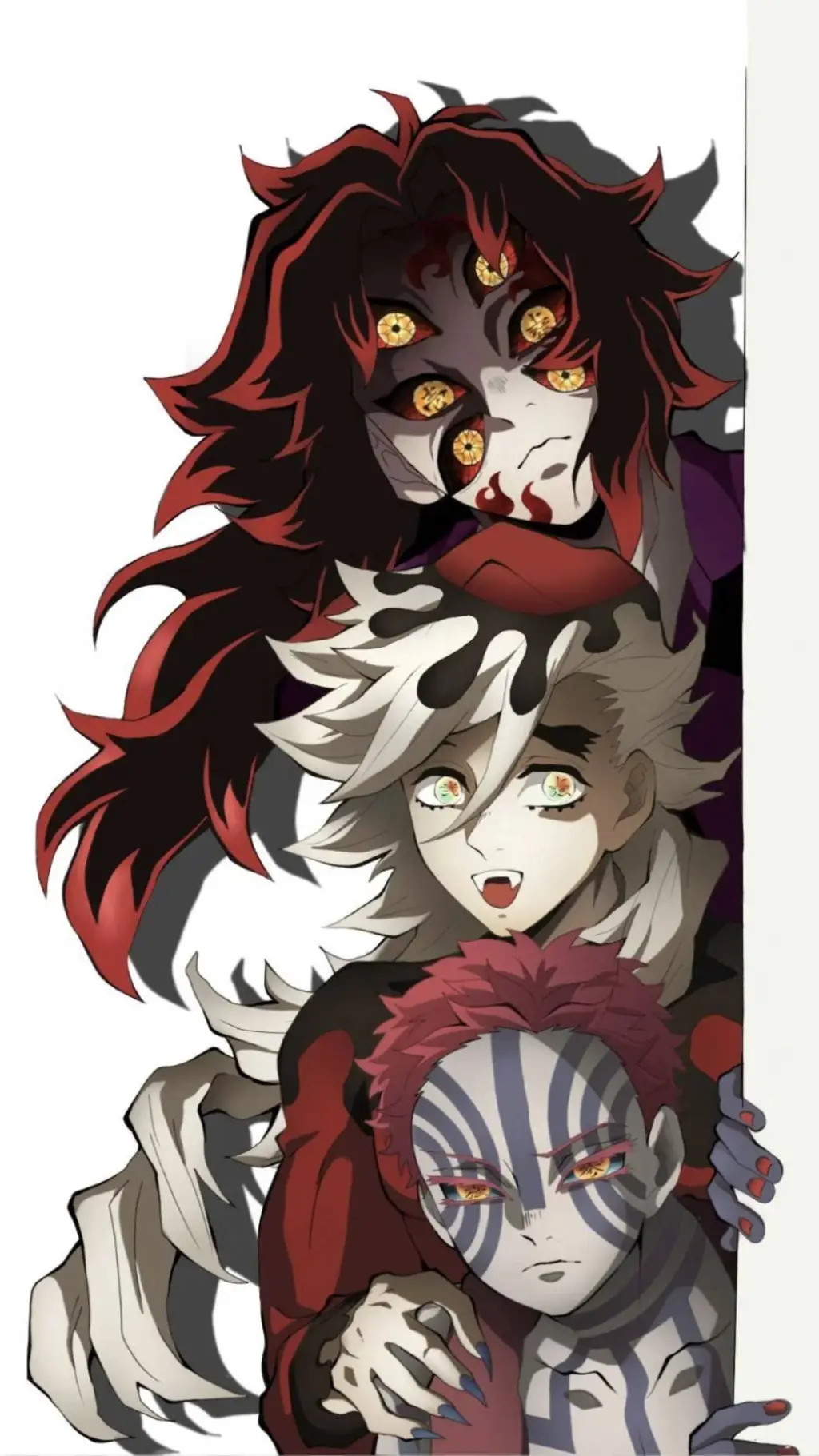 ai character: Koku+Akaza+Doma background