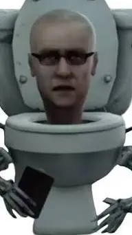 ai character: scientists toilet  background