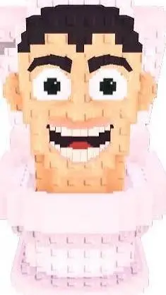 ai character: skidid toilet  background