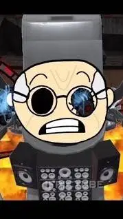 ai character: scientists toilet  background