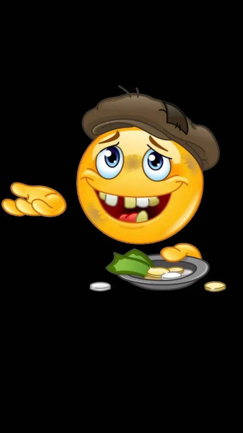 ai character: homeless man background