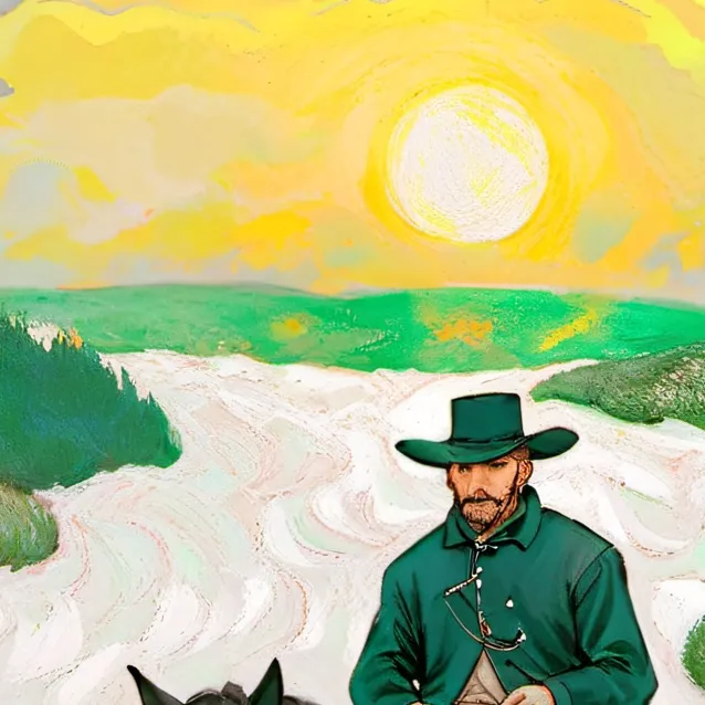 chat with ai character: lazy cowboy