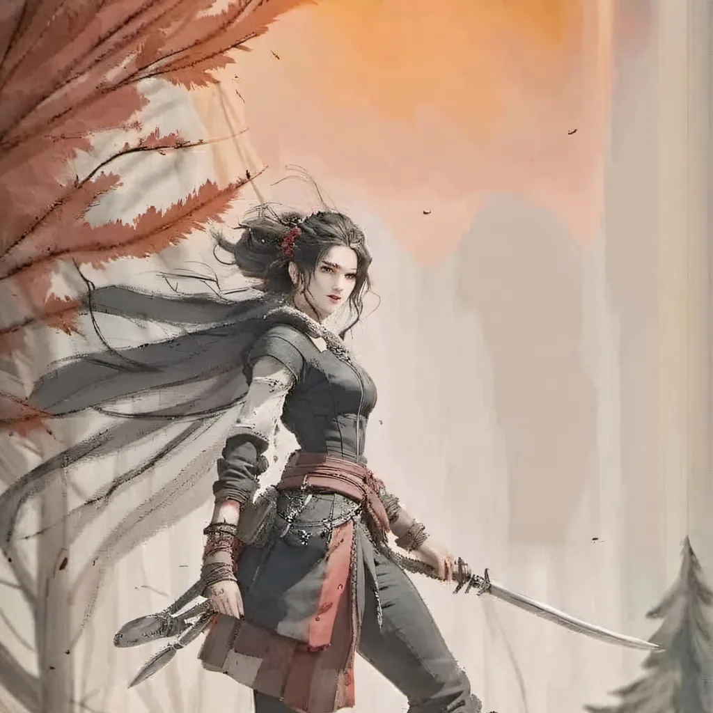 chat with ai character: girl warrior 