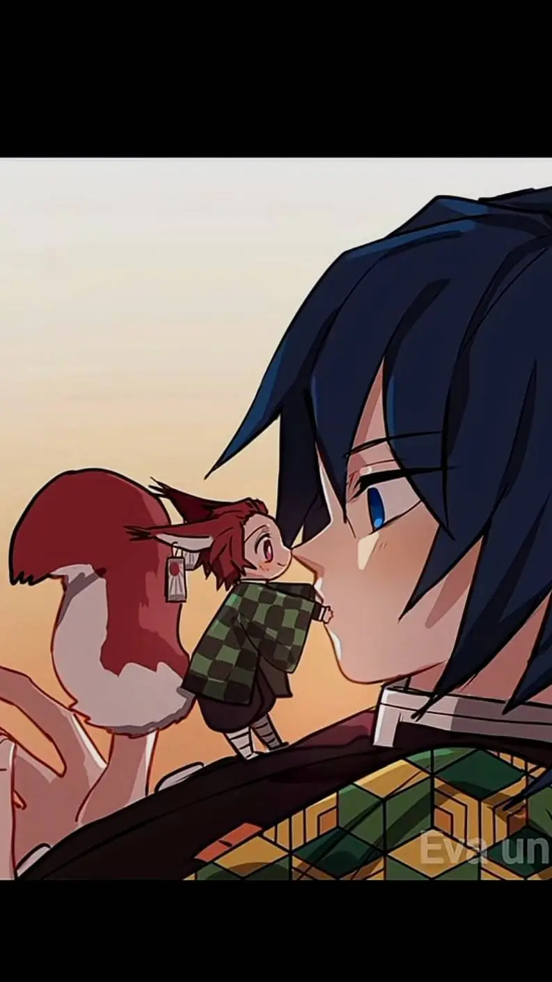 ai character: Tanjiro × Giyu background