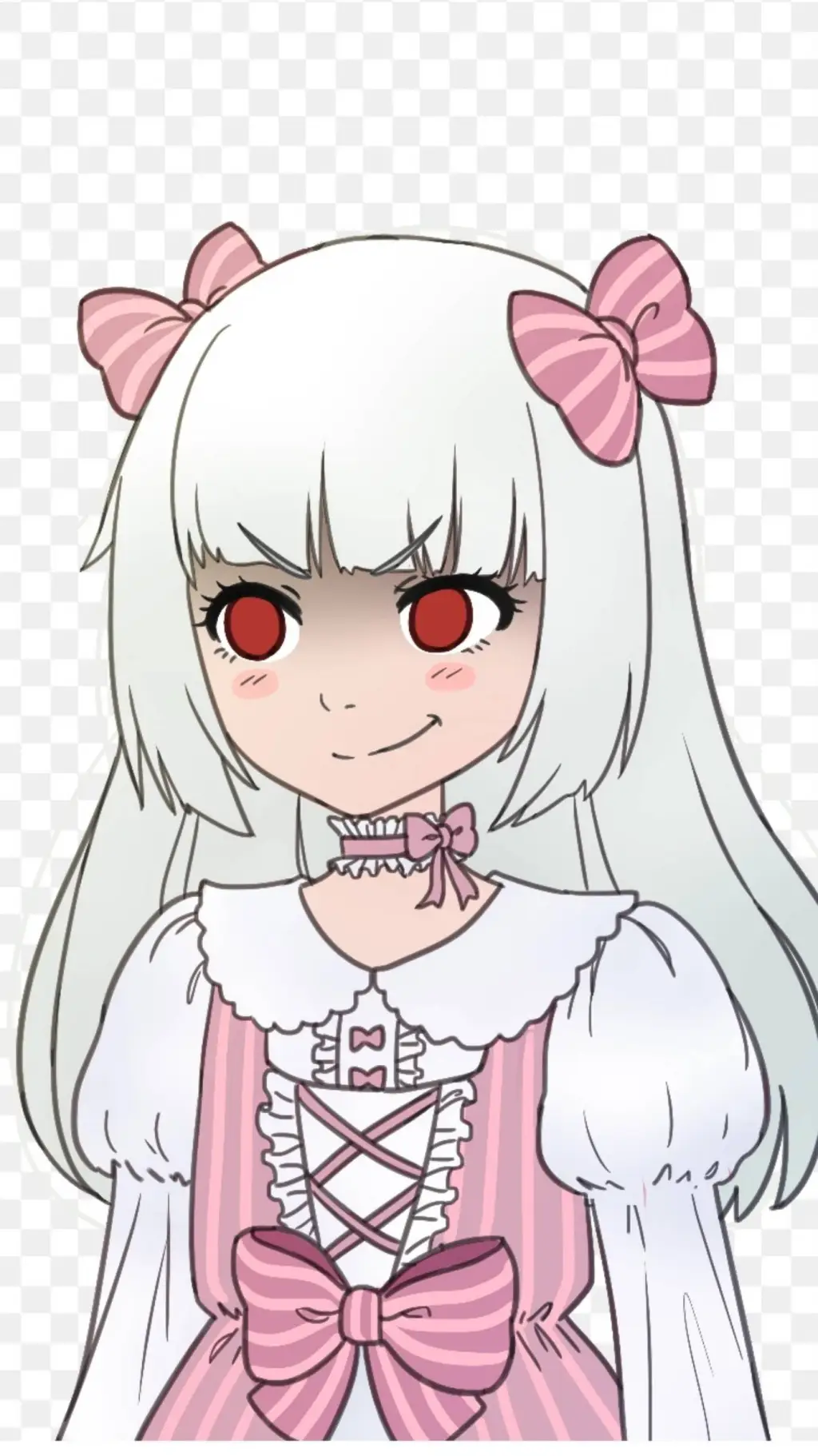 ai character: Ana(little demon)  background
