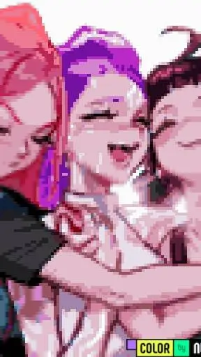 ai character: k pop demon hunter background