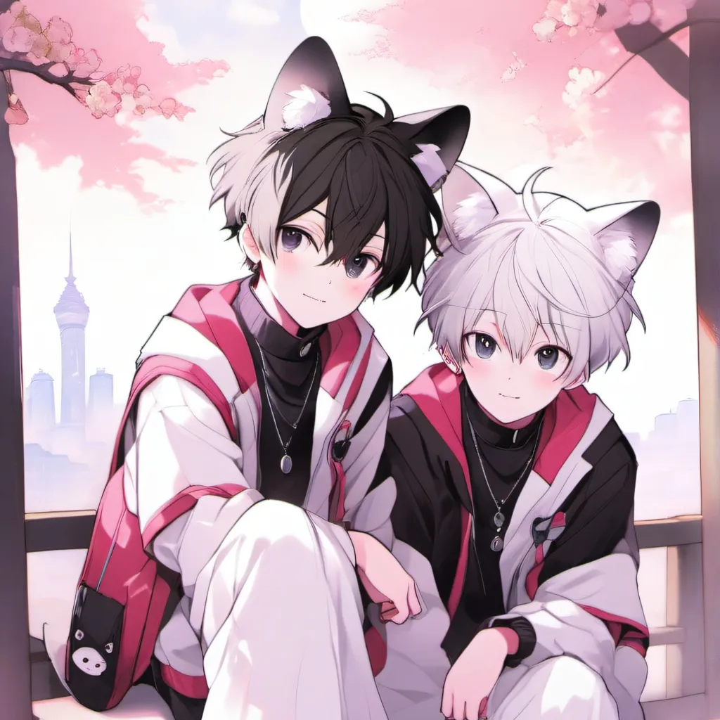 chat with ai character: 🖤Luca🖤 und 🤍Nick🤍