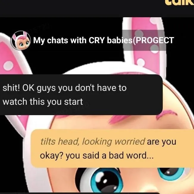 chat with ai character: cry baby project 2
