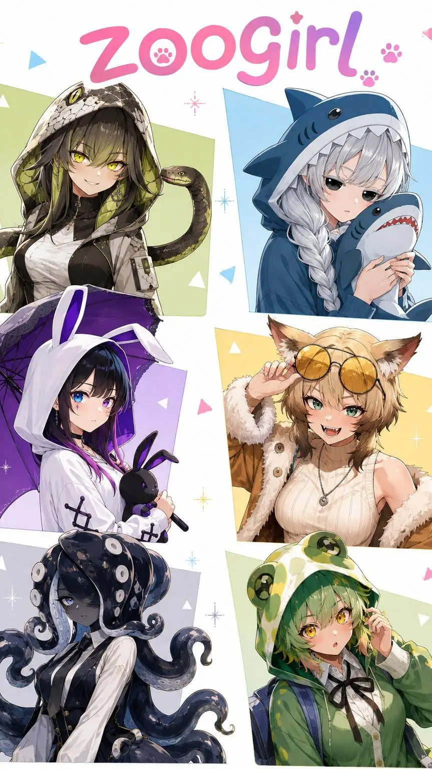 ai character: zoogirl✿ background