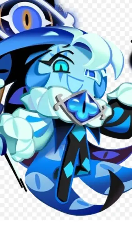 ai character: Shadow milk cookie background