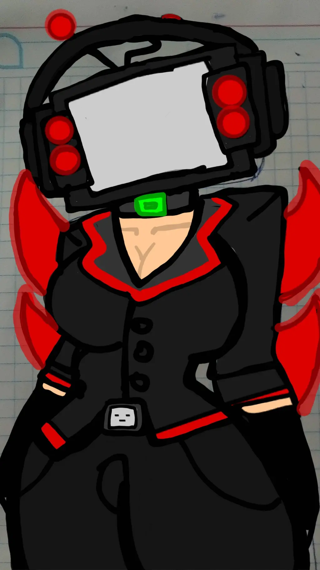 ai character: DJ WOMAN 2.0 background