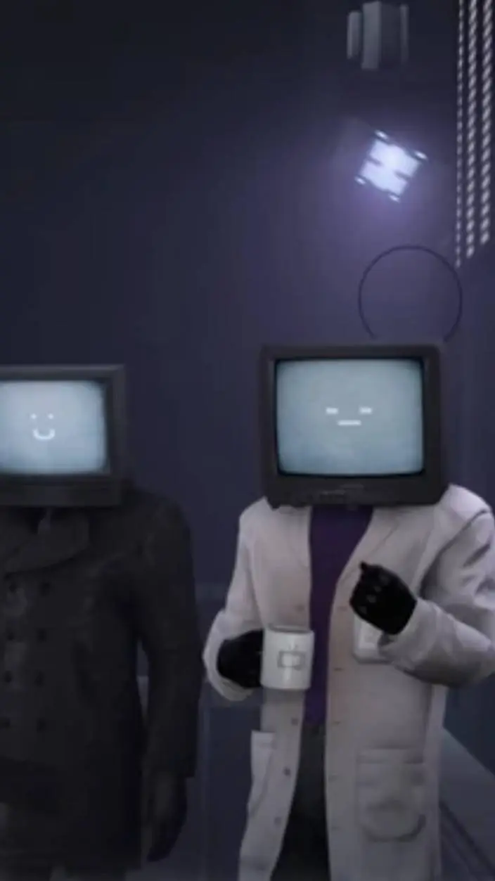 ai character: 💥científico tv💥 background