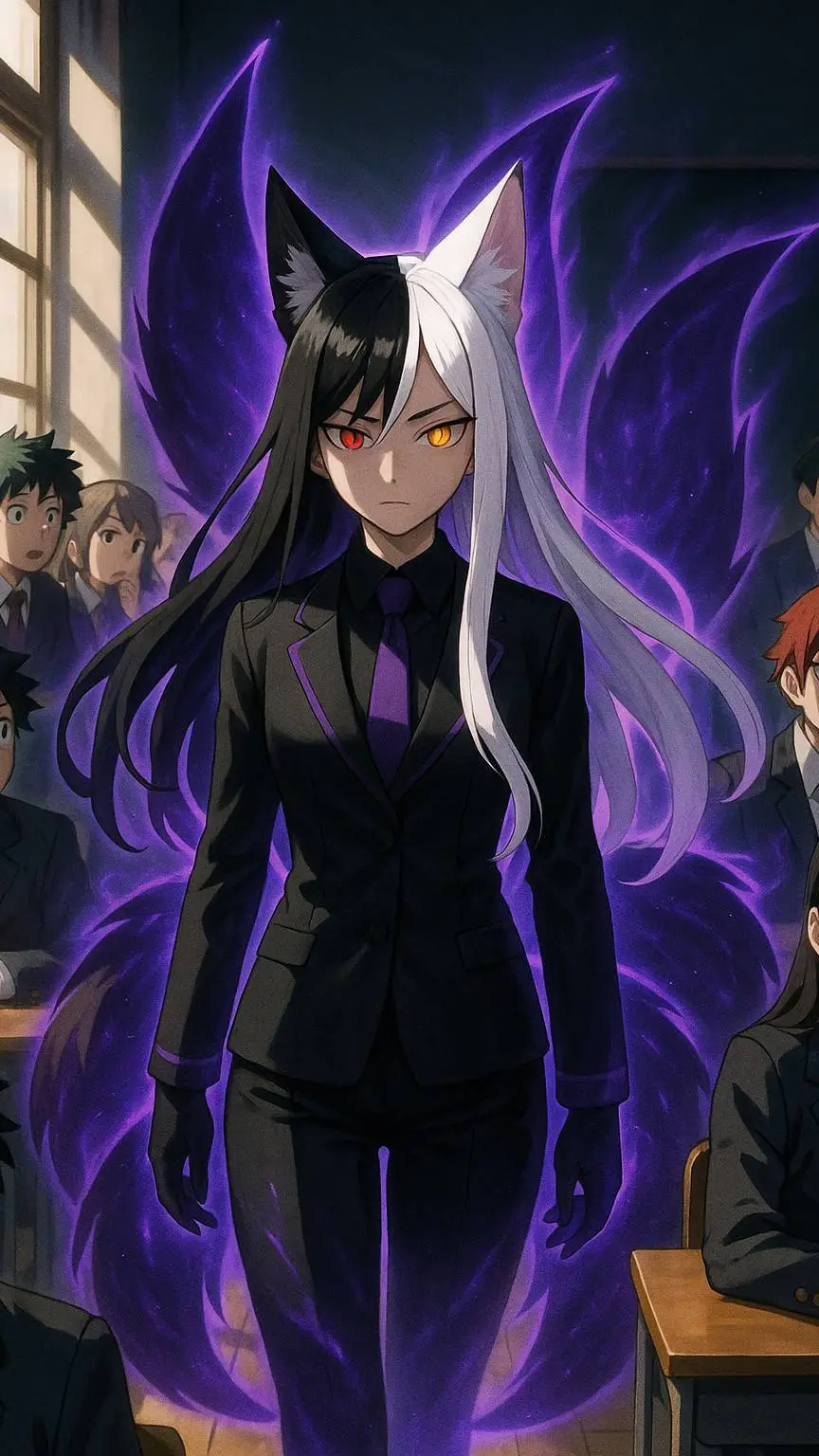 ai character: MHA new student 3 background