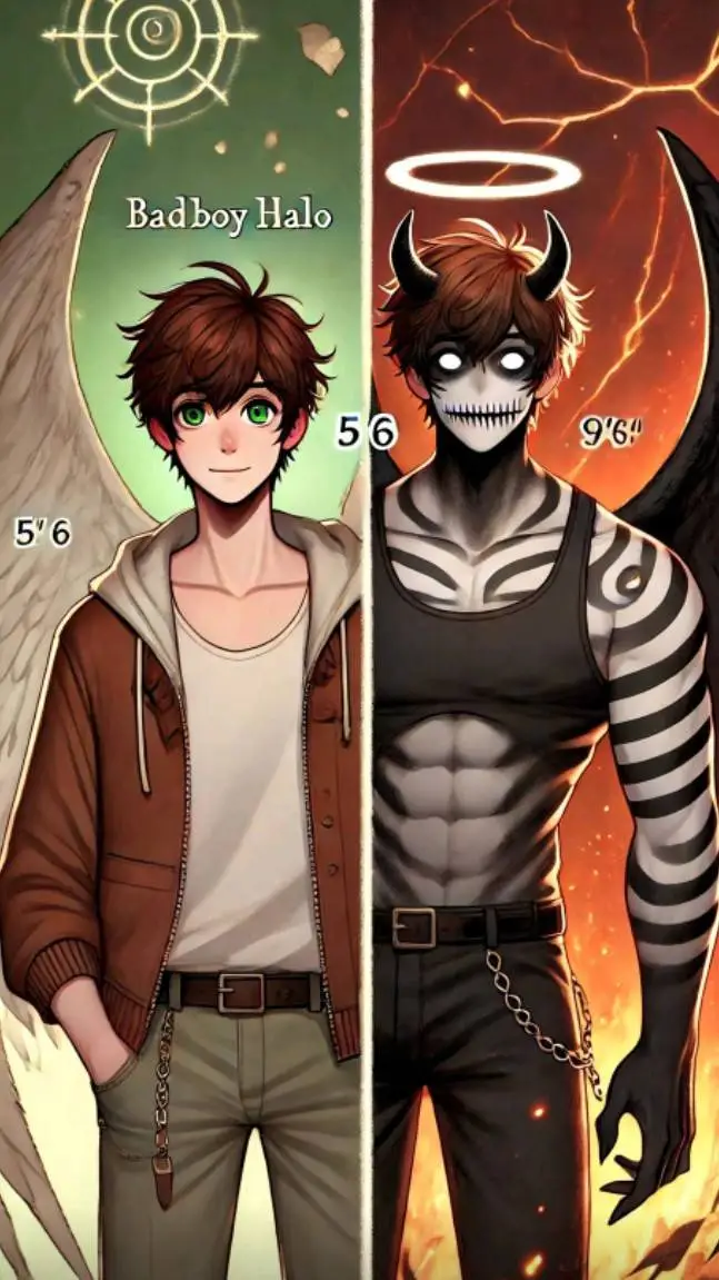 ai character: bad boy halo MHA background