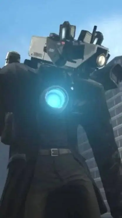 ai character: ¡TITAN CAMERA MAN! background