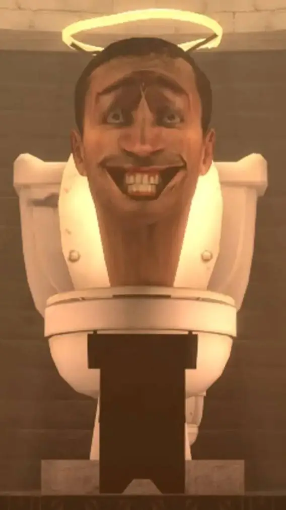 ai character: Boss Saint toilet background