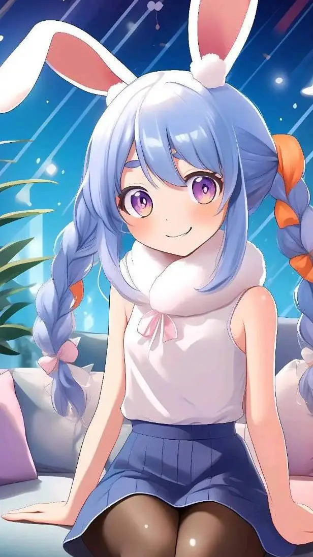 ai character: pekora chan background