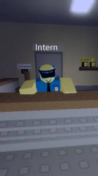 ai character: cashier  background