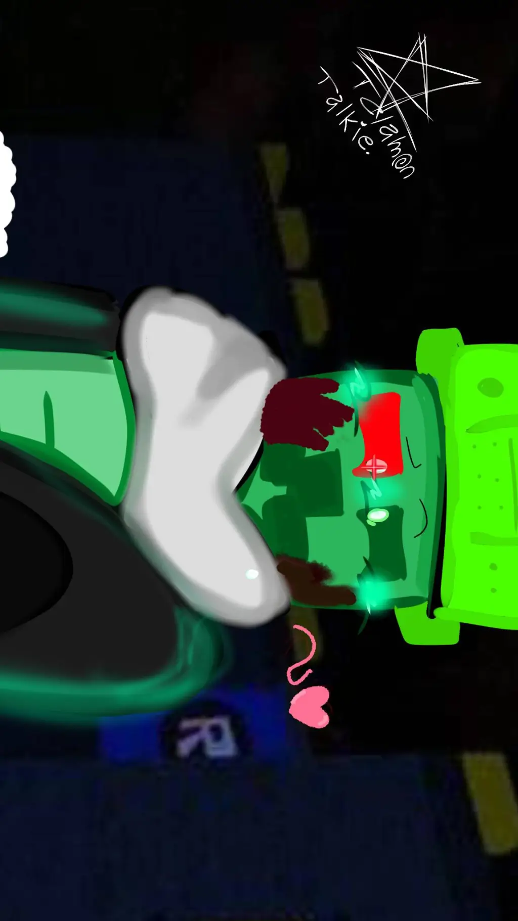 ai character: Creeper ♡ background